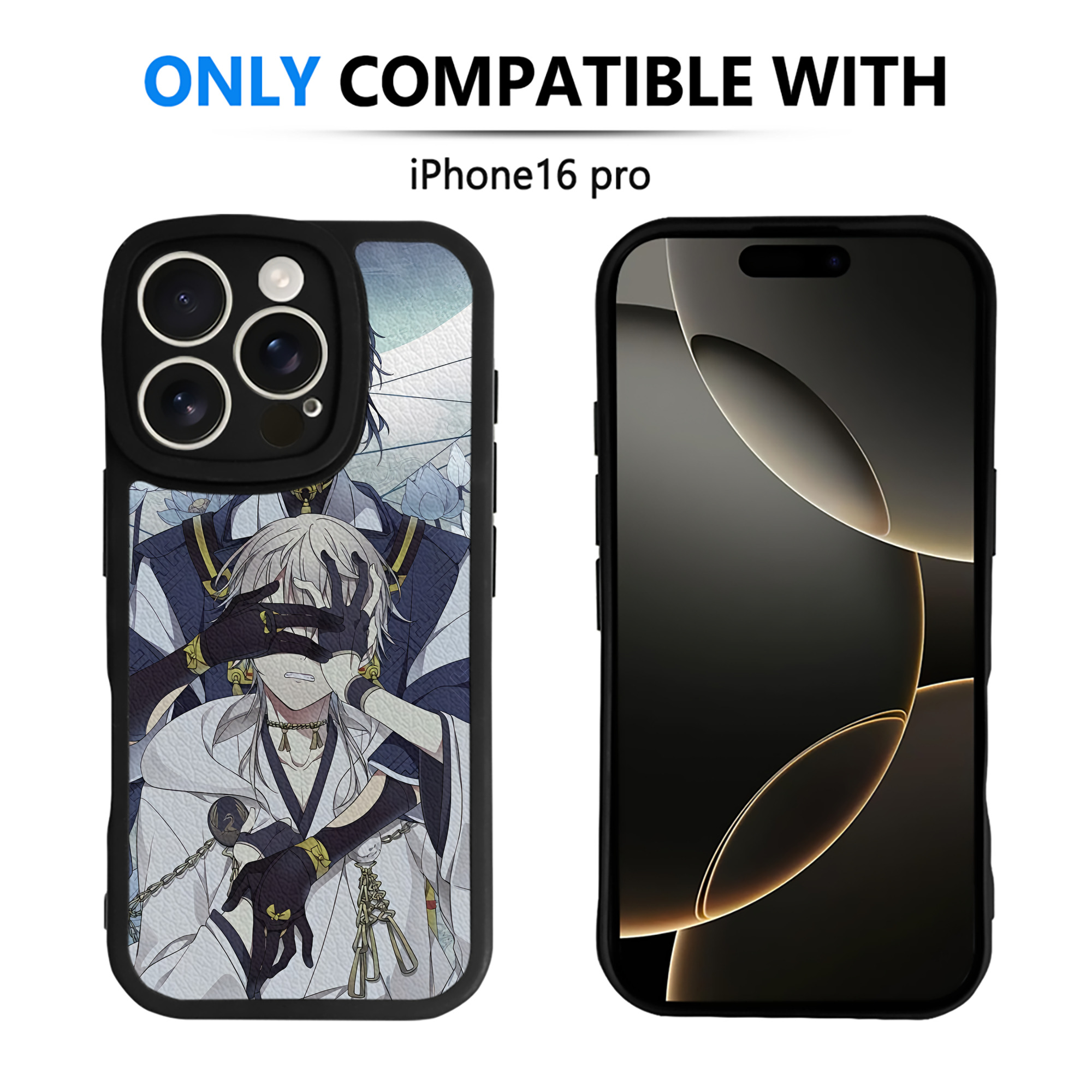 （画像用） 刀剣乱舞 Touken Ranbu 【iPhone 16シリーズ対応】シリコンスマホケース（レザー調） 材質：シリコン